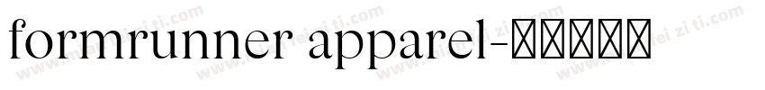 formrunner apparel字体转换
